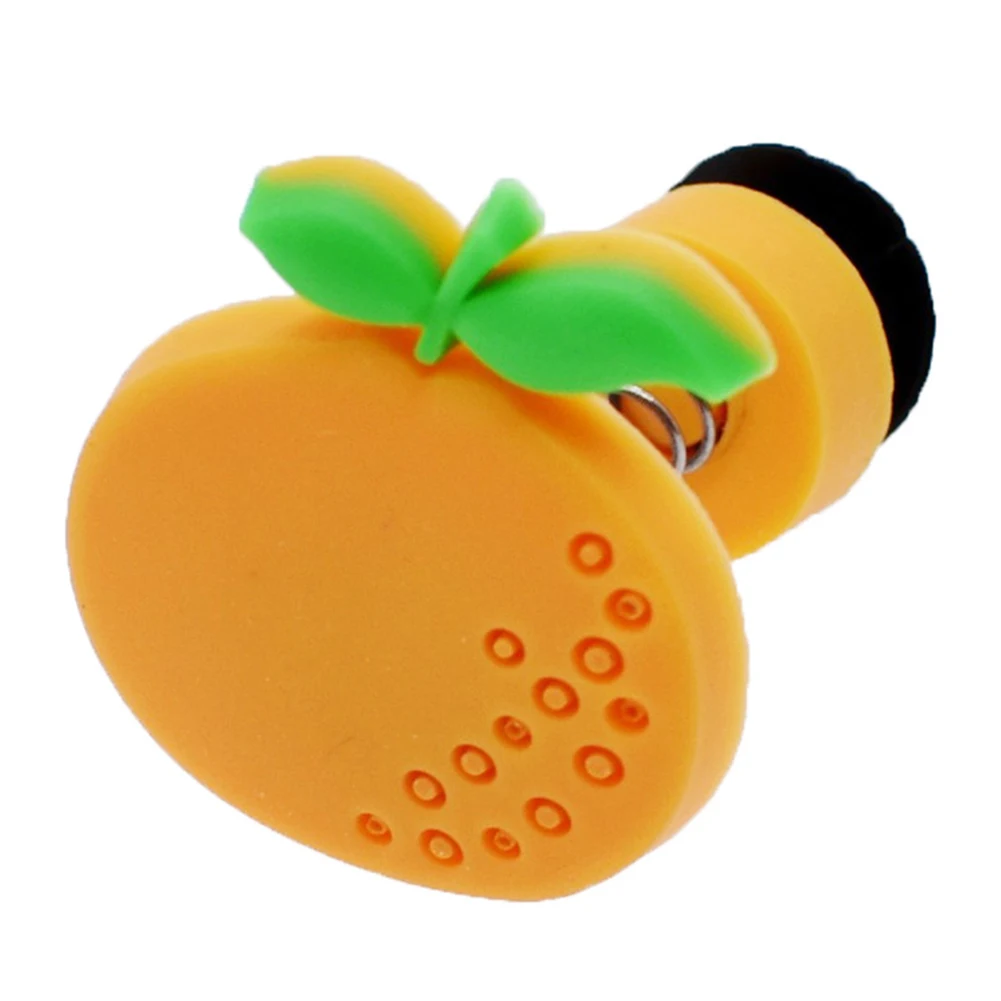 1 шт. фрукты/гамбургер/цветы ПВХ обуви амулеты аксессуары подходят браслеты Croc JIBZ, детский подарок - Цвет: Оранжевый