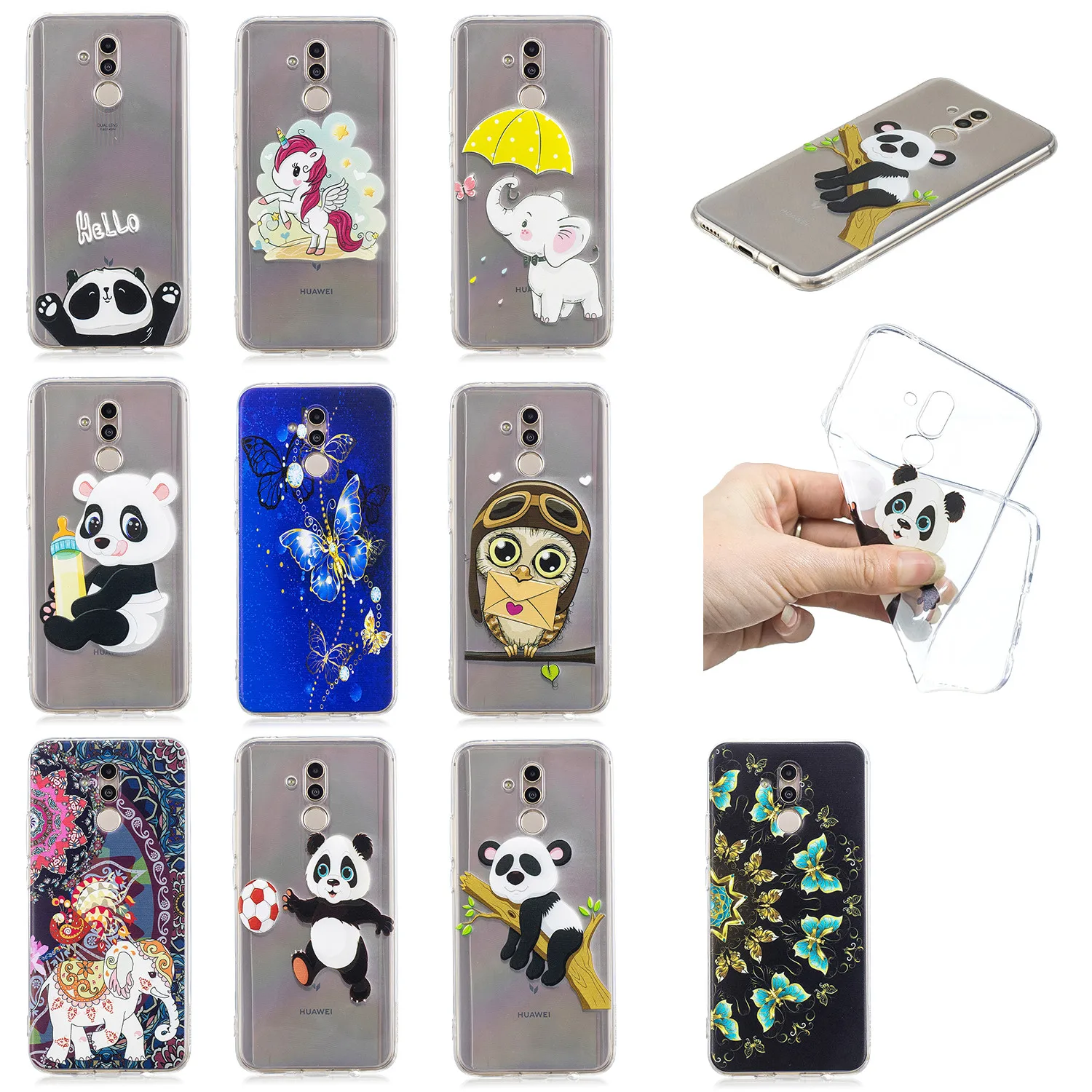 Case For Huawei Mate 20 Lite Cover Case Soft Silicon TPU Cover for Huawei Mate 20 pro mate20 lite Skin Gel Cover Etui Phone Case