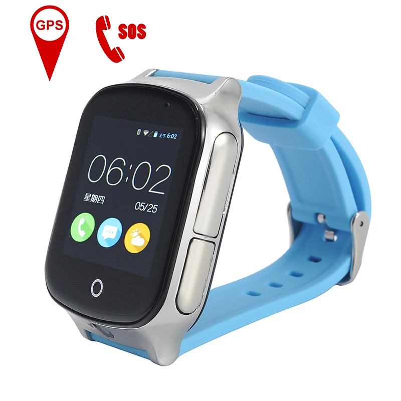 

A19 Kids GPS Tracking Watch Waterproof Smartwatch SOS Call Whole Age Location Finder Safety Monitor Band Camera Color Screen