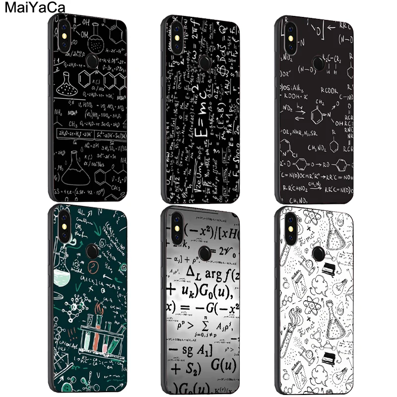 

MaiYaCa Science Math Physics Formulas Case For Xiaomi Redmi S2 6 6A 6pro 4X Note 5 Pro 5A 7 Mi 8 9 6X A2 Mix 2s Max 2 3 F1