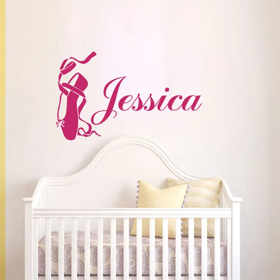 Wall Decals S Name Ballet Shoes Pointe Decal Nursery Sticker Wall Decals S Name Ballet Shoes Pointe Decal Nursery Sticker Bedroom In Stickers From Home Garden On Aliexpress Alibaba Group