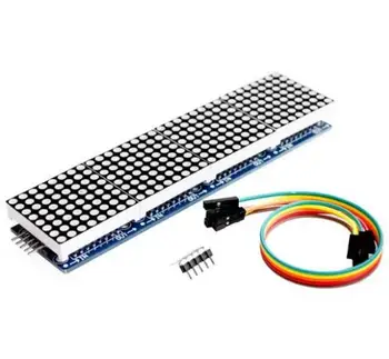 

1 pcs MAX7219 Dot Matrix Module Microcontroller 4 In One Display with 5P Line