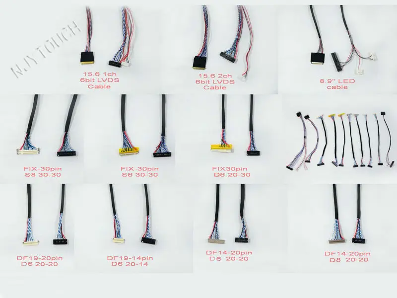 

10 Common LVDS Cables for Testing Universal LCD LED Display Panel Controller 260mm Free Shipping With Tracking