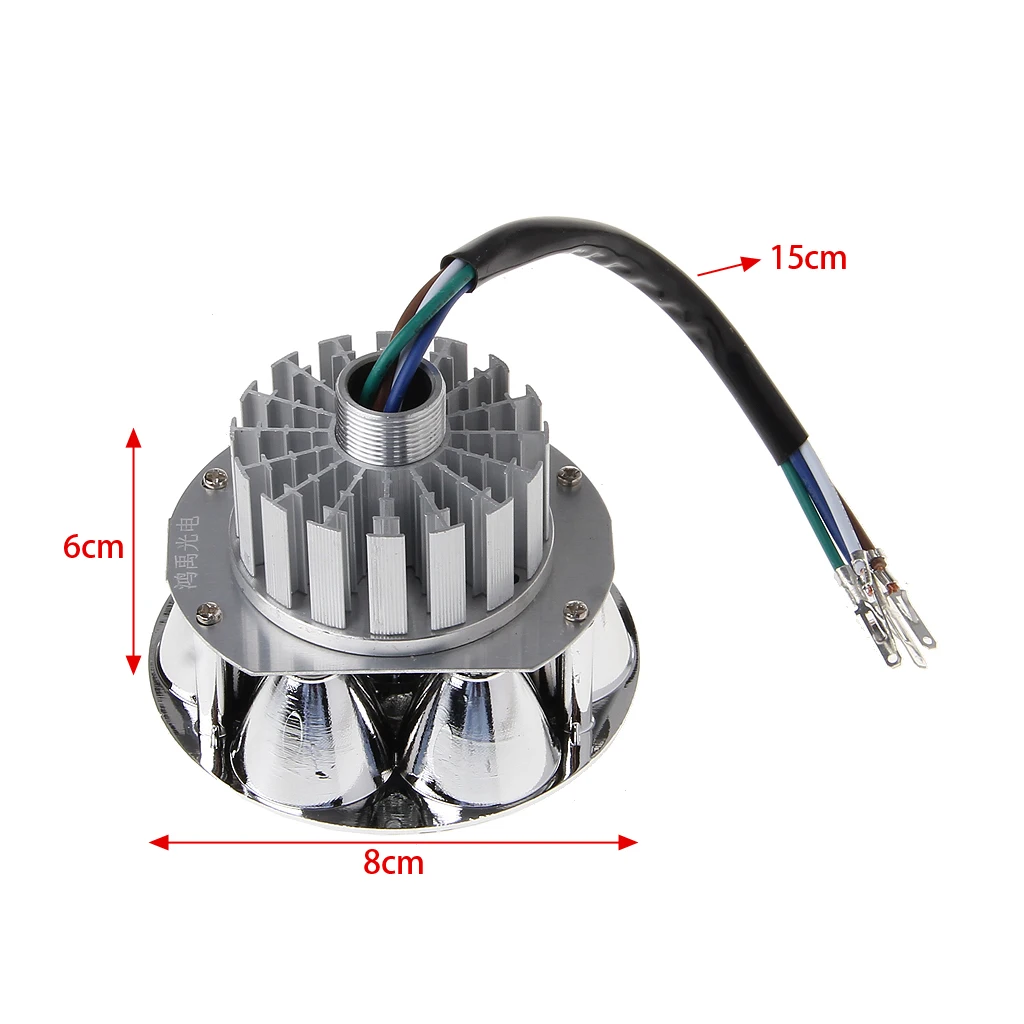 DC12-85V светодиодный светильник на голову для мотоцикла, дальний светильник, встроенный Точечный светильник для электромобиля