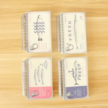 

1pcs 50738 Qingyifang stationery wholesale TR-AB19047 fish specimen coil 42k notebook