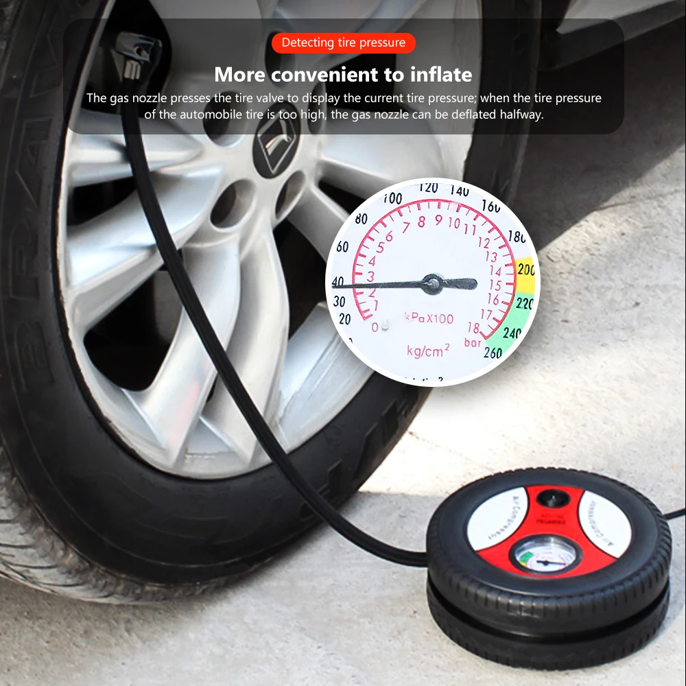 

AOSHIKE Car Air Pump 16 # 19# Air Compressor Wheel Tyre Inflator Pump Car Auxiliary Tools Tire inflation pump Air Compressor