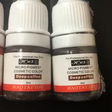 5 Бутылка глубокий красный Профессиональный вакуум асептических Макияж Micro Пигмент косметический Цвет постоянный Макияж чернила татуировки