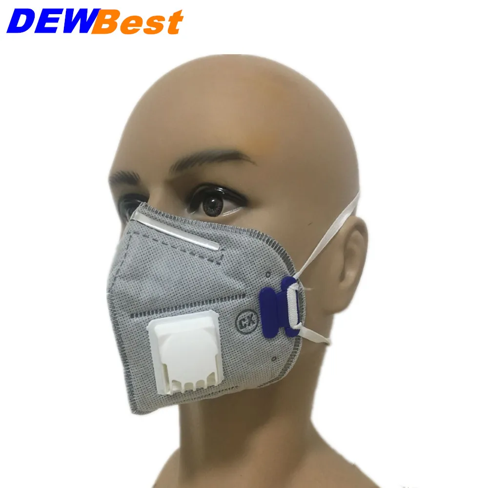 

Non-woven PM2.5 filters Valved Dust Mask Disposable Respirator Mask with Valve Anti-haze Anti-pollution Mouth Mask safety