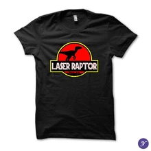 Лазерная футболка Raptor-«Кунг Фьюри» смешная 80s пародия хакерман ретро