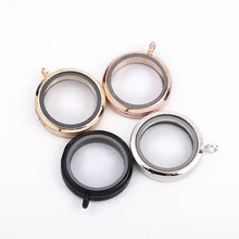 30 мм Магнитная стеклянная плавающая подвеска, медальон, ожерелье, память, фото, медальоны, 27 стилей, бесплатные цепочки, поставляются с