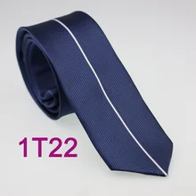 Yibei Coachella Галстуки Темно-синие узкие Средства ухода за кожей шеи галстук с белыми в Вертикальную Полоску Средства ухода за кожей Шеи Галстуки узкий человек повседневные платья жениха галстук тонкий 6 см