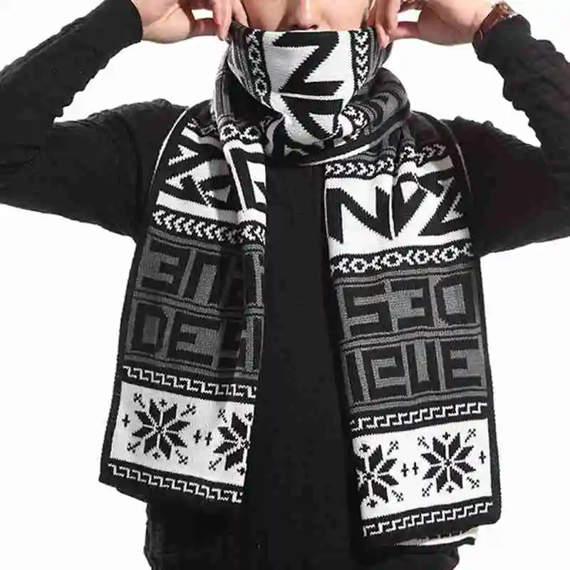 Fashion font b Tartan b font Foulard Men Casual Patchwork Scarf Bufandas Winter Luxury Brand Business