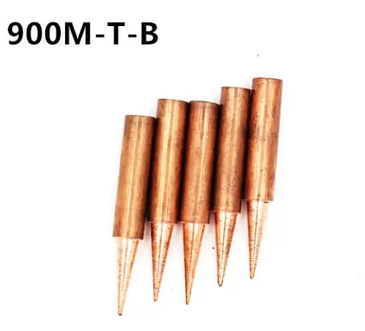 5 шт./лот сварочные наконечники 900M-T паяльник чистый медная Пуля-бесплатно для паяльной станции Hakko Паяльные наконечники