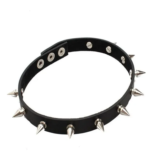 Punk Rock Gothic Chokers Women Men Leather Spike Rivet Stud Collar