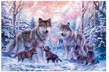 Neue Diy Diamant Malerei Tierdiamantkreuzstich Kristall Quadratmeter Diamant-sets Unbe Dekorative Diamant-stickerei Wolf