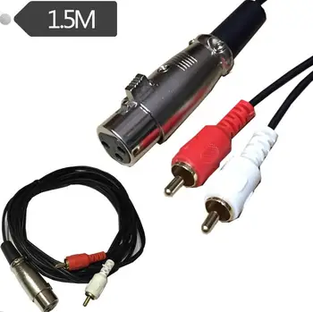 

Red whited 2 RCA male to XLR Female Stereo audio speaker amp Y cable 1.5m