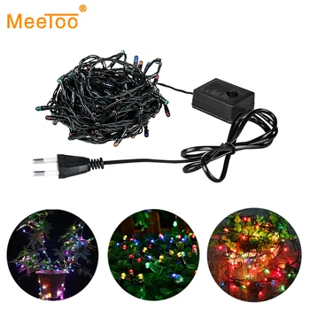 

10M 100 LED String Garland RGB Christmas Tree Fairy Lights Luce EU Plug Waterproof Home Garden Party Outdoor Holiday Decoration