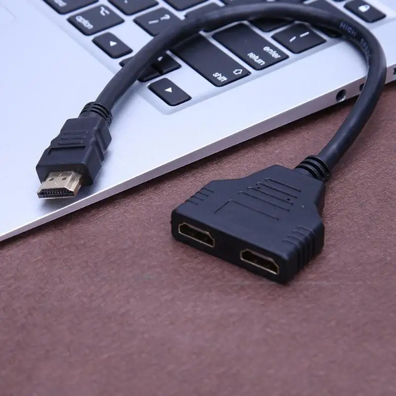 HDMI HD 1 в 2 адаптер кабель преобразования видео адаптер для ПК HD tv