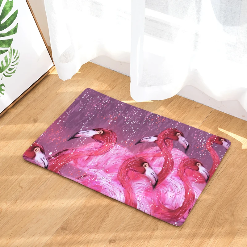 Пылезащитный Добро пожаловать домой входные двери коврики розовый двойной