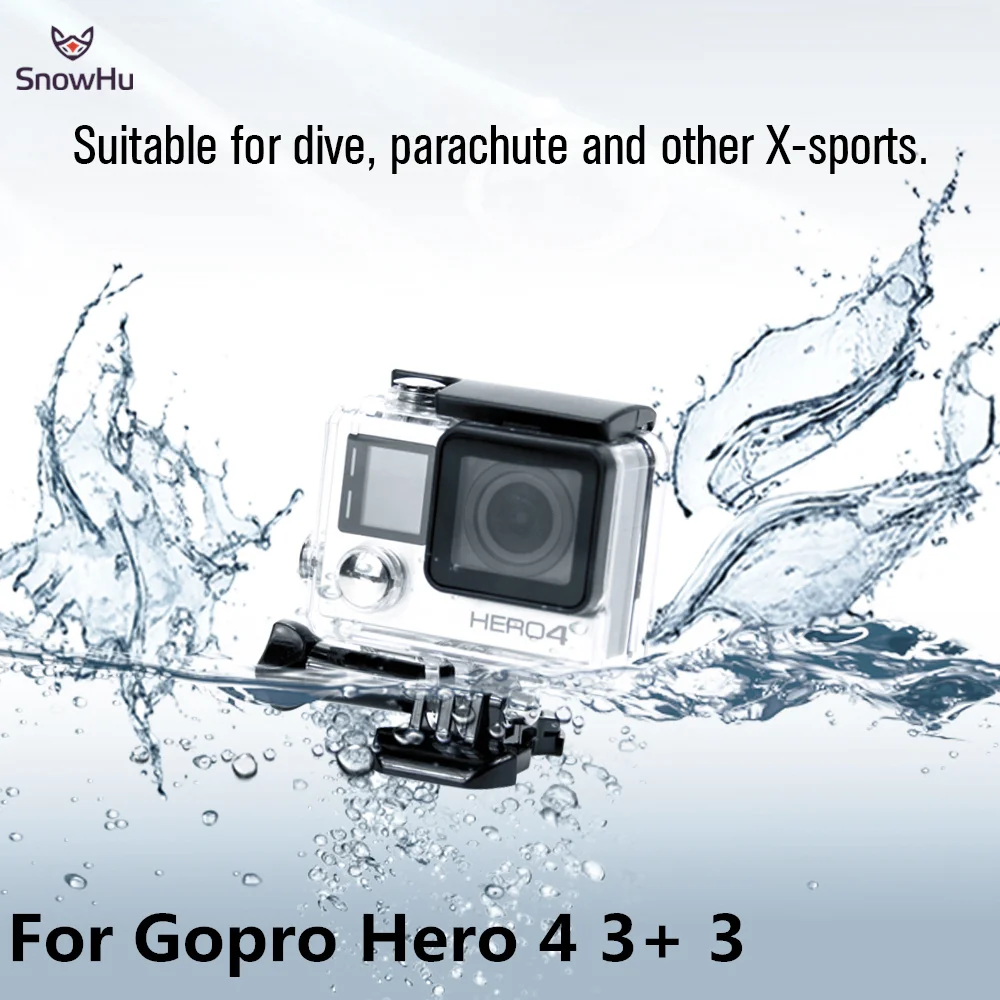 Водонепроницаемый чехол SnowHu для Gopro аксессуары Hero 4 3 plus крепление камеры + GP248|for