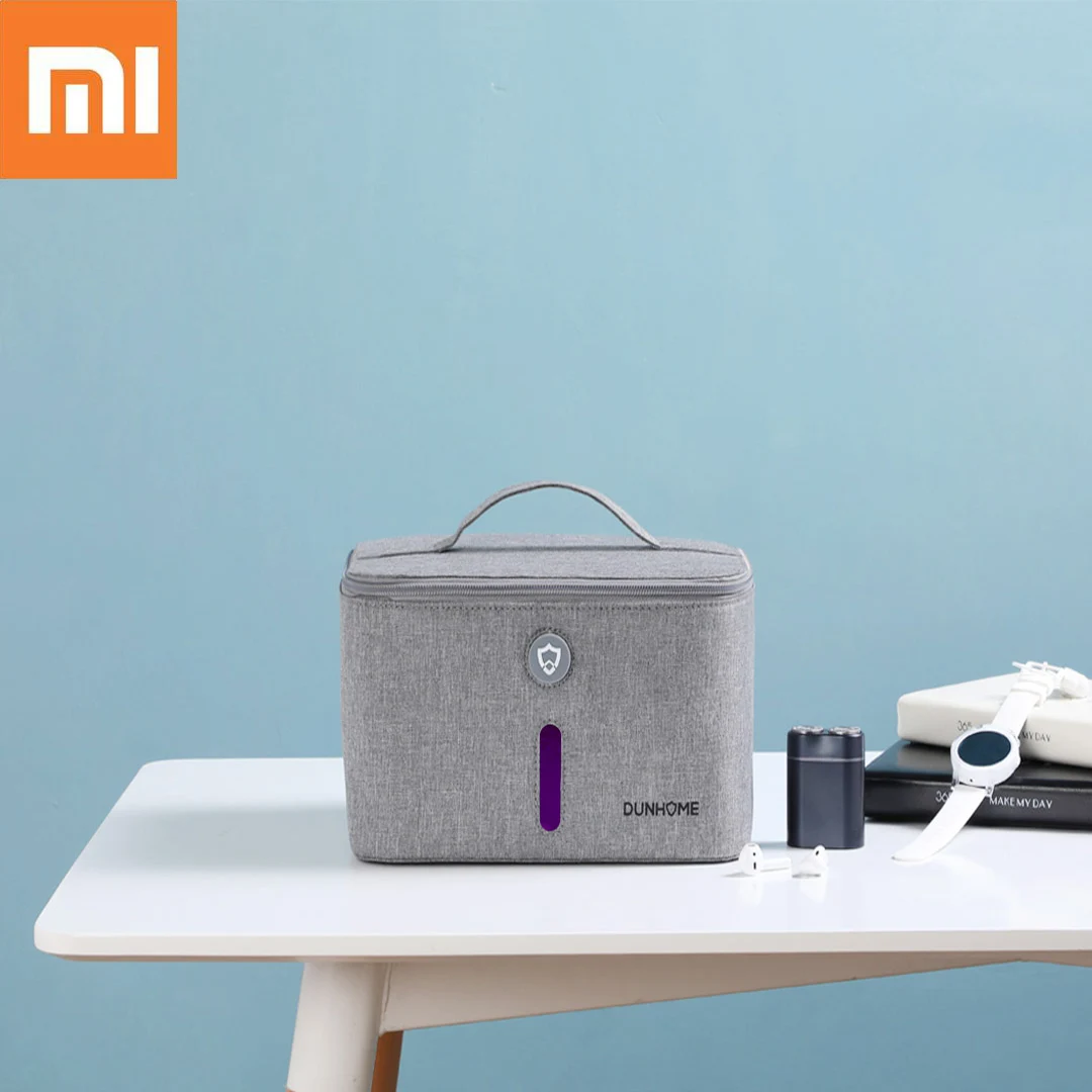 Xiaomi Dunhome 8 Вт дезинфицирующий резервуар светодиодный ультрафиолетовый свет анион стерилизатор коробка сумка для хранения чехол для путешествий на открытом воздухе