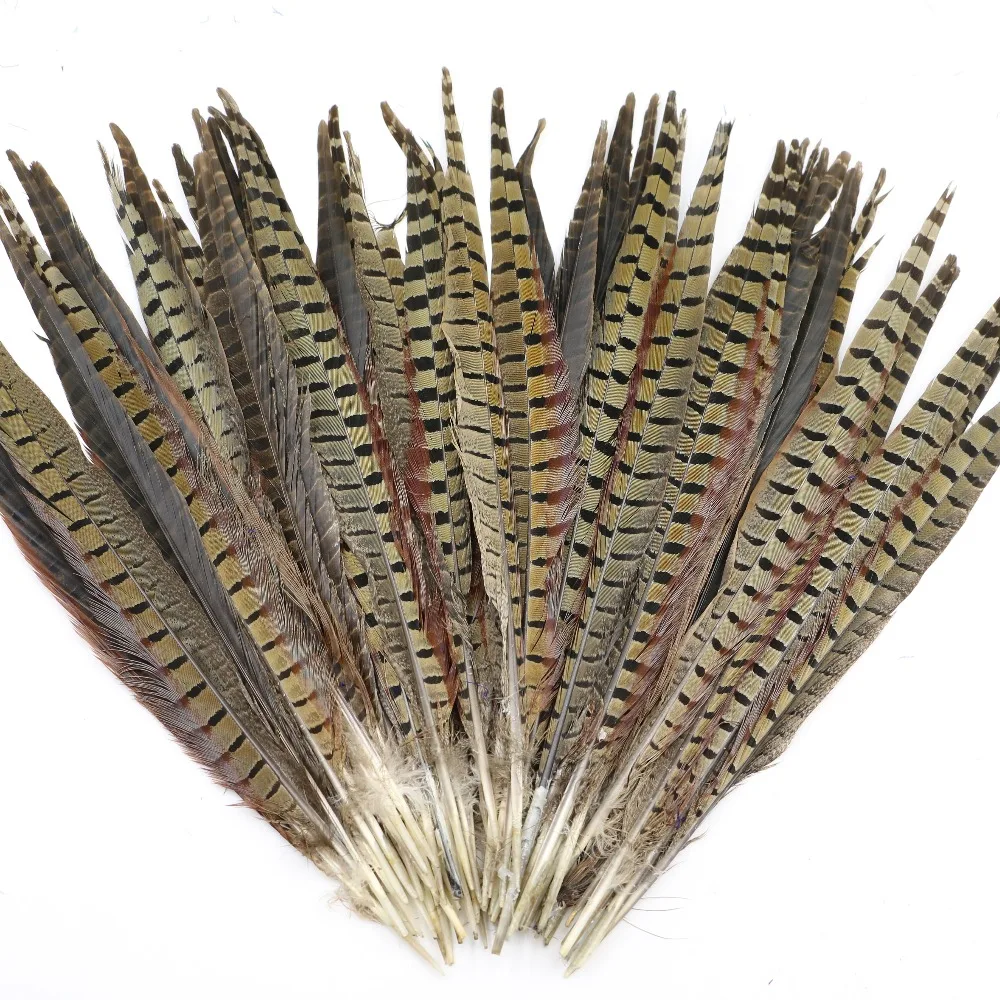 100pcs 35 40cm/14 16inch natural ringneck pheasant tail feather lady