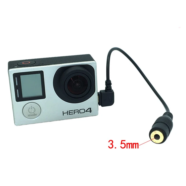 GXU 3,5 mm Microphone cravate - Pour Smartphone pour GoPro Hero4 3