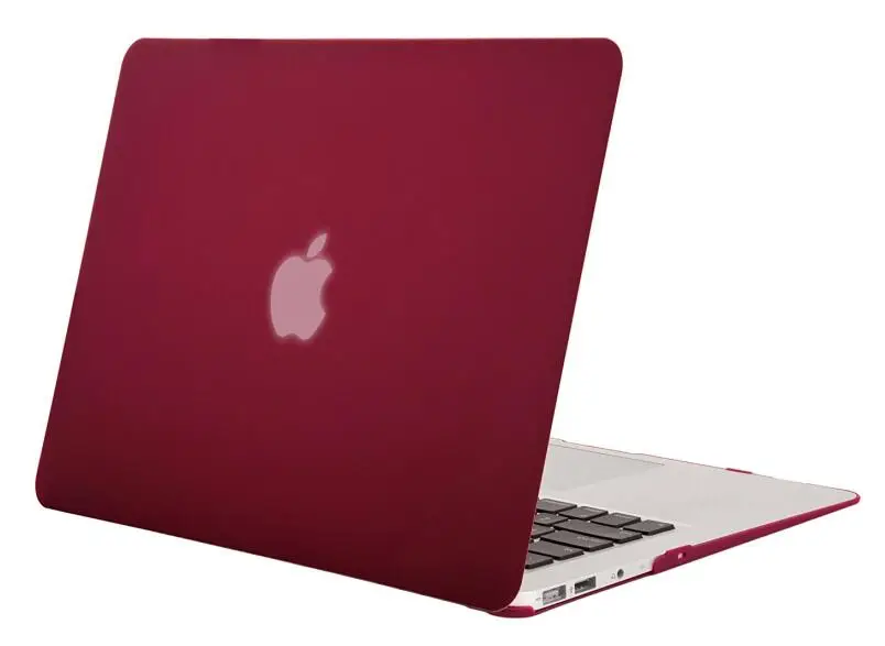 Твердый чехол Mosiso для Macbook Air 11 2013 A1465 A1370 Mac Air Netbbook Coque, аксессуары - Цвет: Wine Red