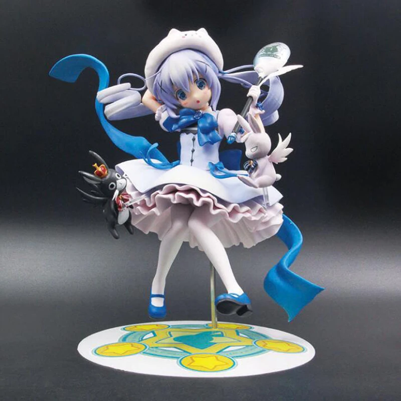 

Kafuu Chino anime figure Is The Order A Rabbit 1/7 scale painted figure action model collection with box 21cm toy gift Y7843