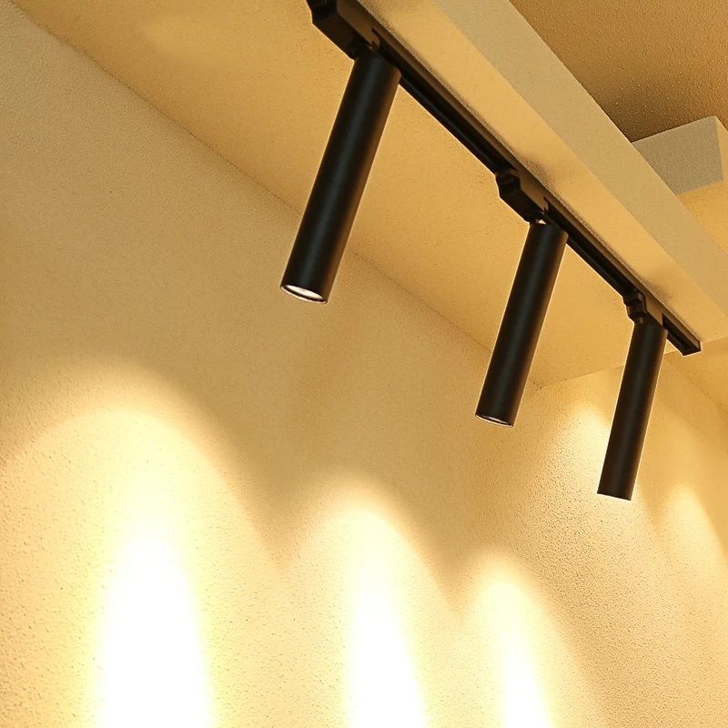

Long tube LED COB Track Rail Light 12W 15W 20W 30W Spotlight Adjustable Rail Track Lighting for Mall Exhibition Office home