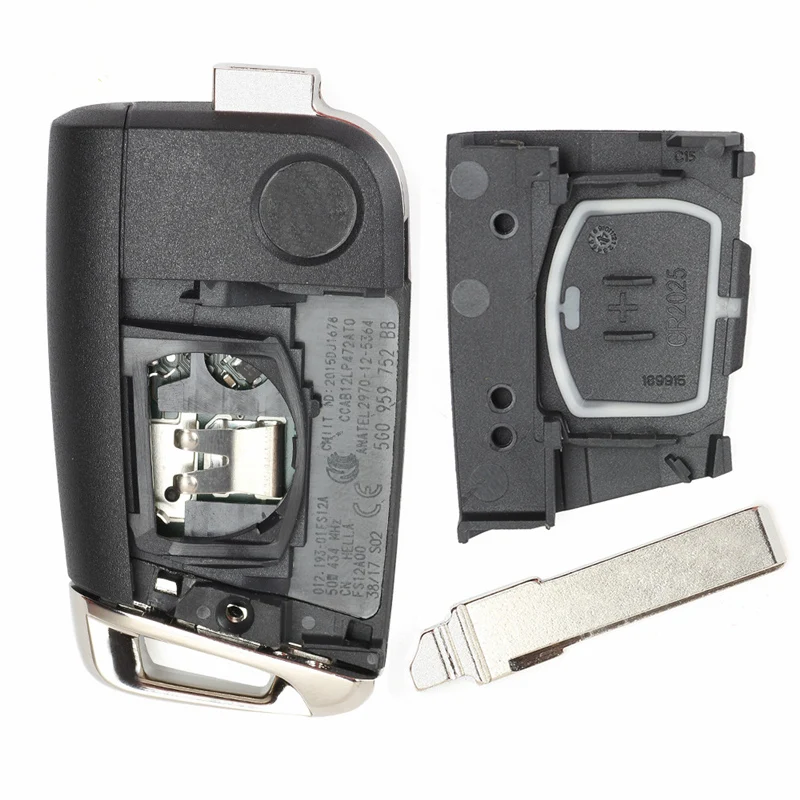 KEYECU-New-Replacement-Flip-Remote-Key-Fob-3-Button-434MHz-ID48-for-Volkswagen-MQB-Golf-VII