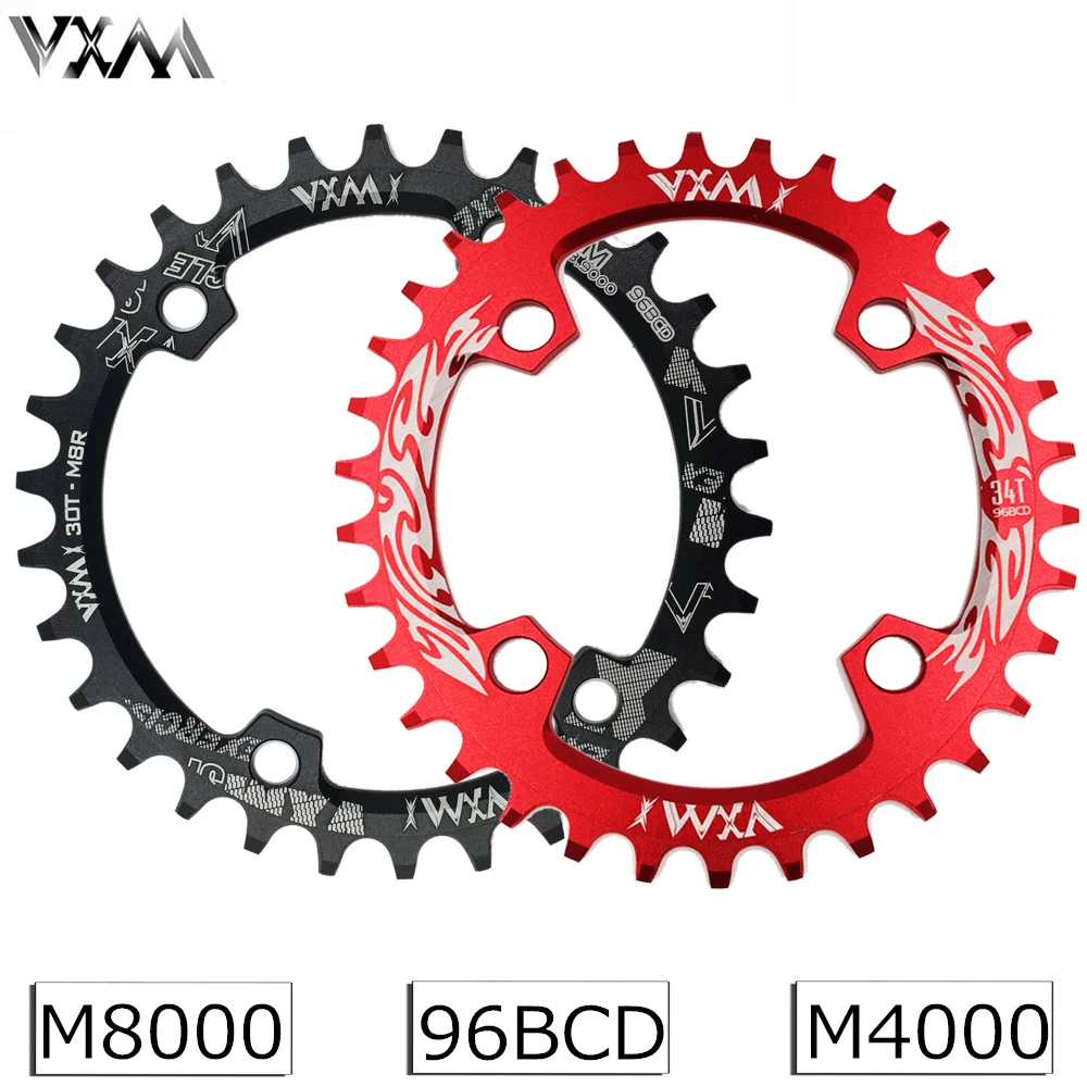 

VXM 96BCD Bicycle Chainring 30T/32T/34T/36T/38T Narrow Wide Round Oval Cycle Chainwheel Bike Circle Crankset Plate Bicycle Parts