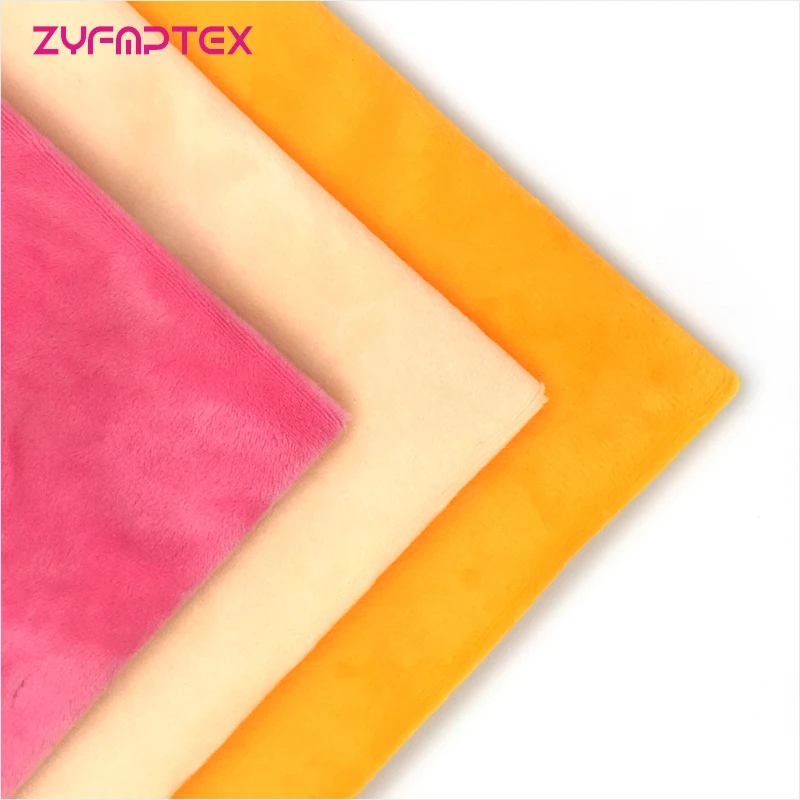 

ZYFMPTEX 45x50cm Soft Plush Handwork DIY Doll Skin Fleece Fabric Tilda Solid Color Plush Cloth for Sewing Patchwork Quilting