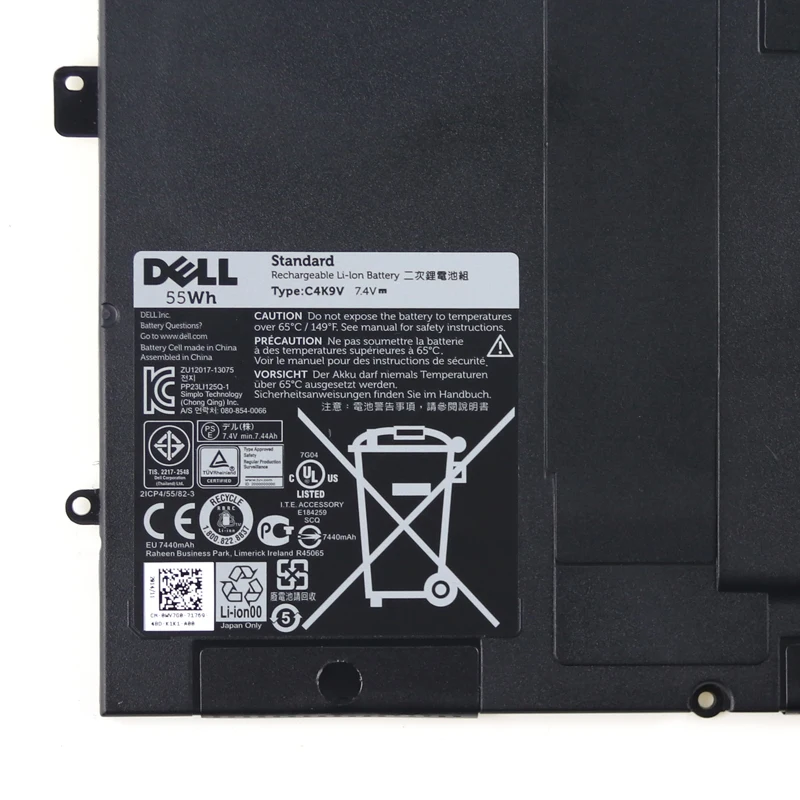 Dell канпэ вин бортовой компьютер Dell XPS 12 13 9Q33 9333 L221x 13-L322X 12D-1708 PKH18 C4K9V 7,4 V 55wh