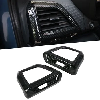 

Car ABS Carbon Fiber Style Air Conditioning Outlet Vent Styling Garnish Cover Frame Trim 2pcs For Subaru Forester SK 2018 2019