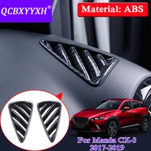 QCBXYYXH ABS Автомобильная панель на выходе рамка Крышка для Mazda CX-3- автомобильный Стайлинг внутренние украшения аксессуары C блестками