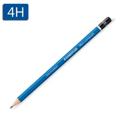 Германия STAEDTLER 100# синий стержень Стандартный Карандаш профессиональный карандаш для рисования эскиз карандаш mars lumographh карандаш 12 шт./лот - Цвет: 4H