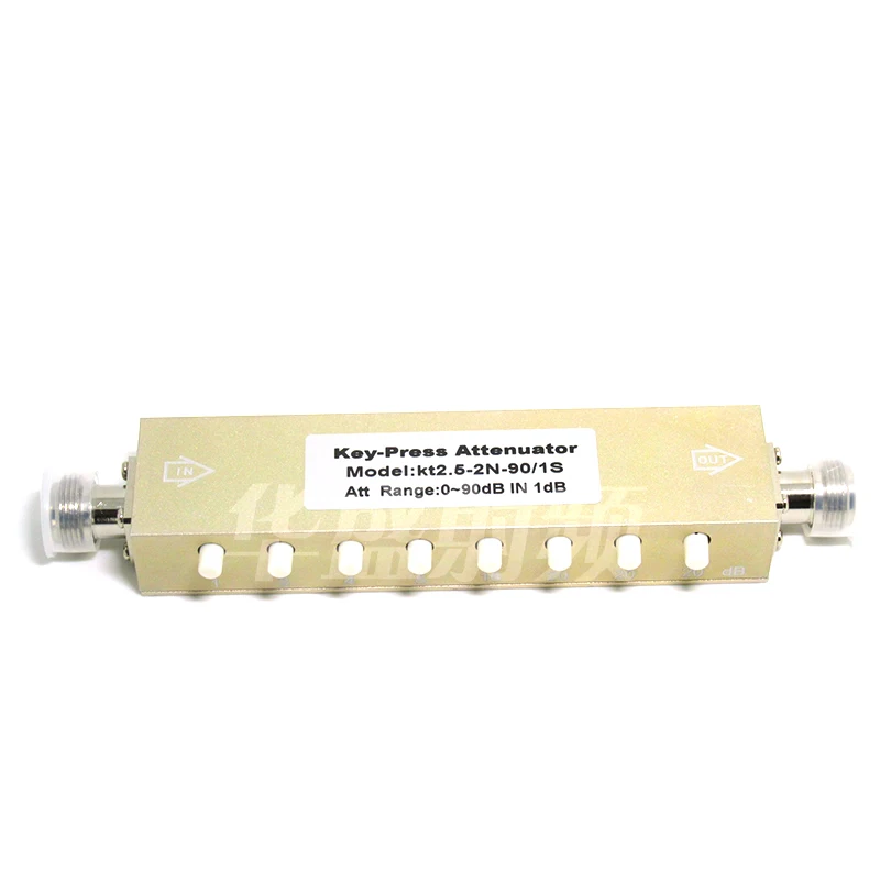

N/SMA type adjustable attenuator / RF stepping adjustable attenuation / button adjustable attenuator 0-90db