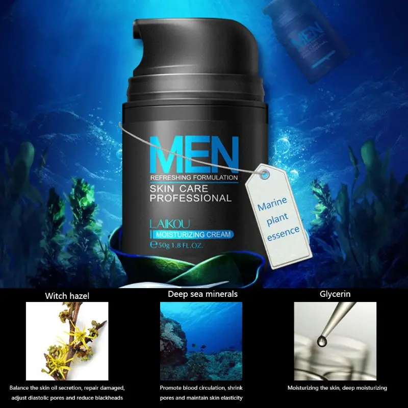 

50g Men Whitening Moisturizing Face Cream Combats Wrinkles Concealer Care orchis