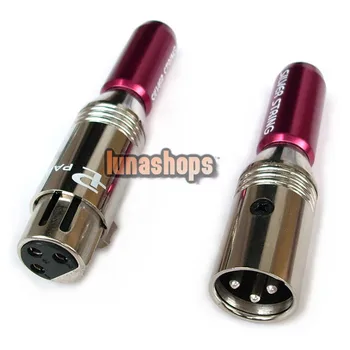 

LN002309 White Microphone Pailiccs Pailic XLR Male Female Plug Adapter Silver Net
