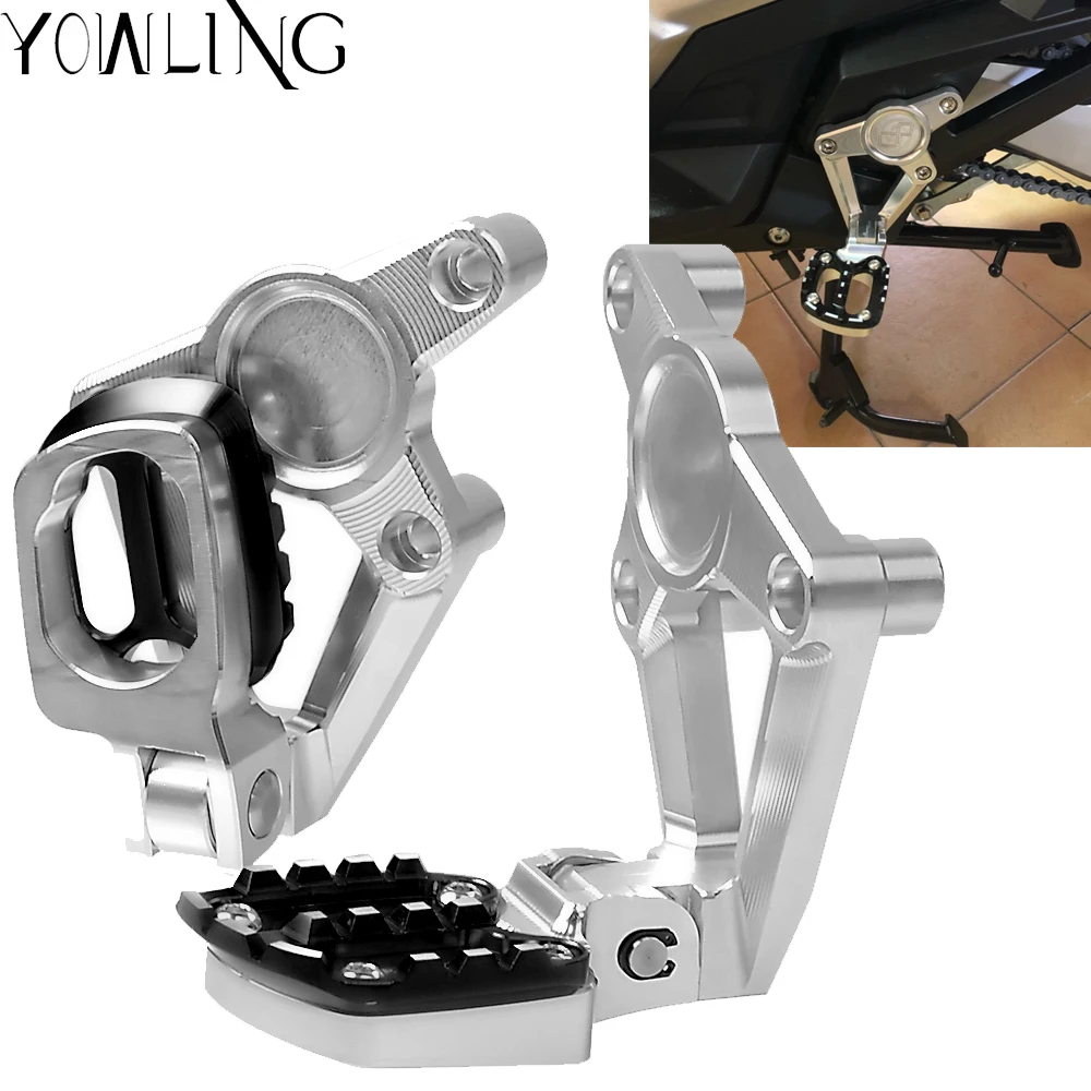 For HONDA X ADV 2017 2018 XADV X-ADV Folding Rear Foot Pegs Footrest Passenger Rear foot Set Motorcycle accessories цена For HONDA X ADV 2017 2018 XADV X-ADV Folding Rear Foot Pegs Footrest Passenger Rear foot Set Motorcycle accessories цены онлайн