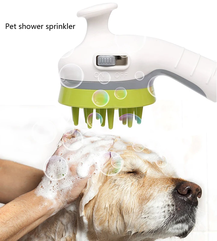 

TAILUP Pet Shower Humanely Message Head Bath Brush Comfortable Dogs Shower Comb Cats Washing Sprinkler Pet Cleaning Shower Tools