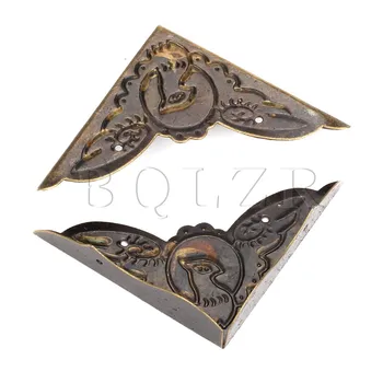 

200x BQLZR Antique Bronze Iron Desk Edge Cover 52x15mm Corner Protector Iron S/M/L