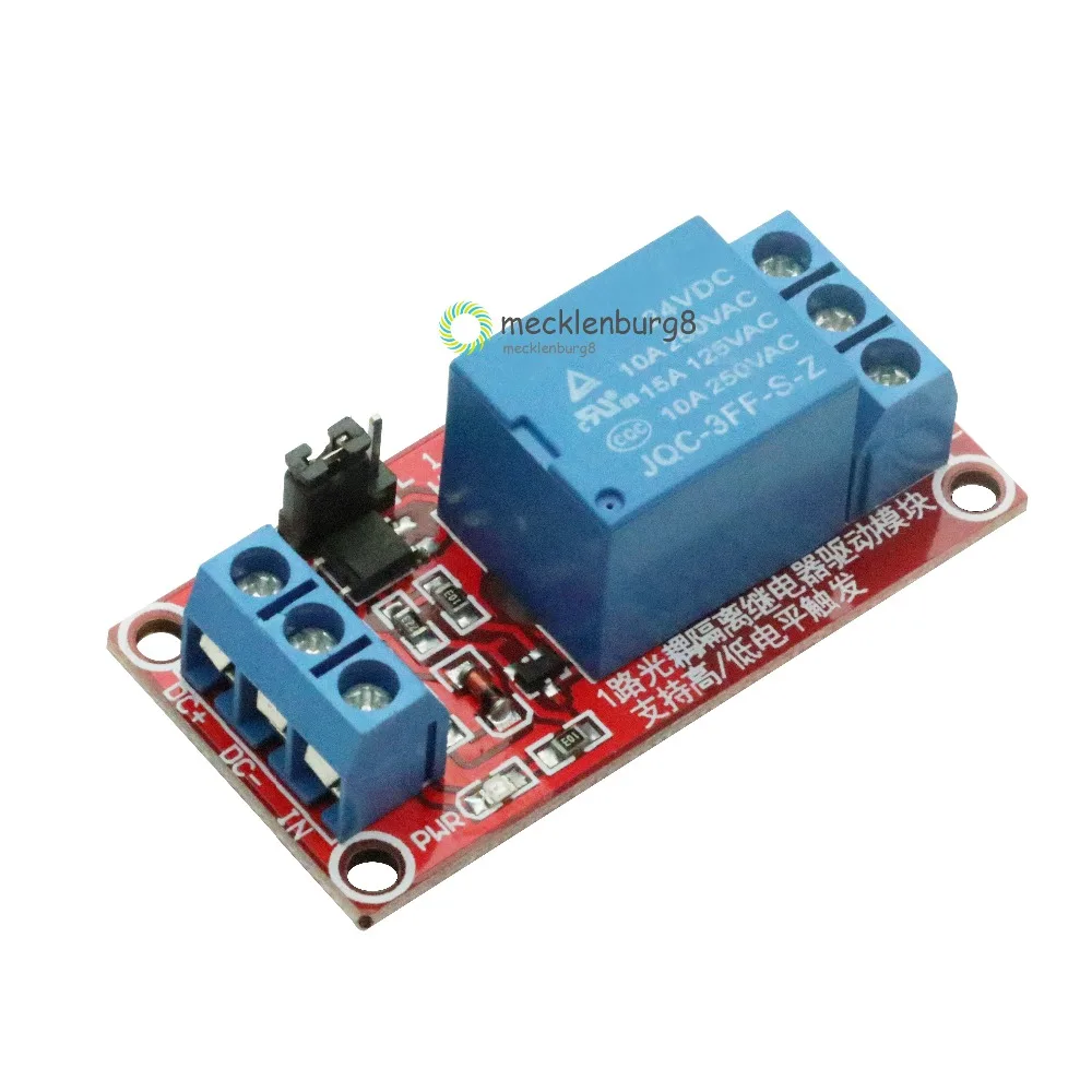 

One 1 channel 24 V relay module Board shield with anode Isolation high / low level trigger Power module for arduino