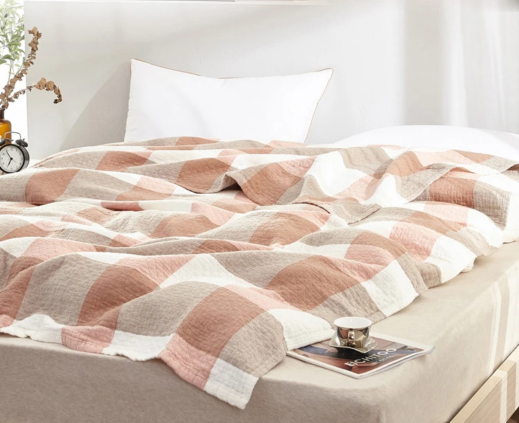 Simanfei одеяла сверхтонкая мягкая хлопковая одно-, двуспальная кровать одеяла с кондиционером для дивана и кровати плед Полотенца одеяла