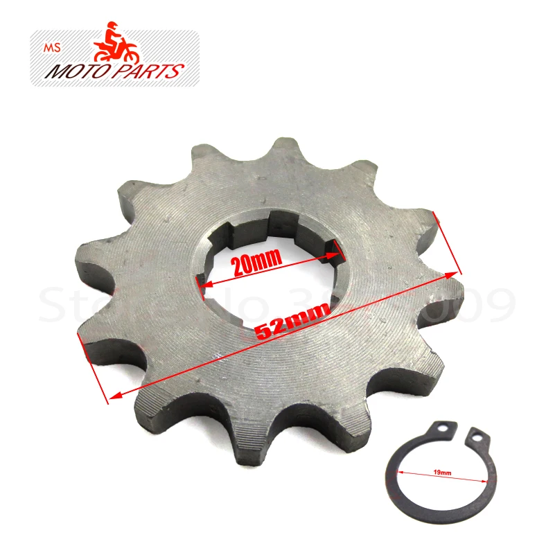 428 10 19 зуб 20 мм ID передний двигатель Звездочка для Stomp YCF Upower Dirt Pit Bike ATV Quad Go Kart мопед