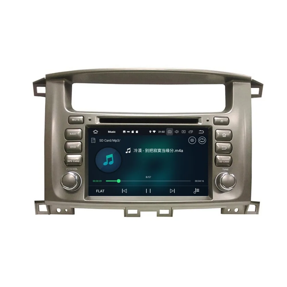 Clearance 2 din 7" Android 8.0 Car Radio DVD GPS Stereo Multimedia for Toyota Lander Cruiser 100 4GB RAM Bluetooth WIFI USB DVR 32GB ROM 6