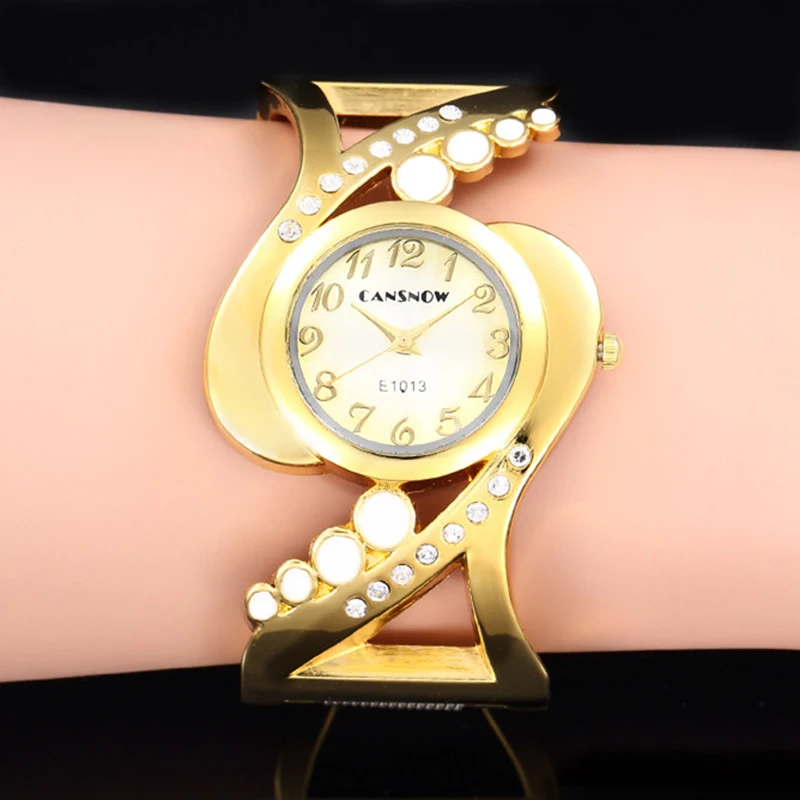 Горячая Распродажа, модные золотые женские часы-браслет, для девушек, очаровательные повседневные часы, уникальные женские часы-браслет, подарки, Relogio Feminino