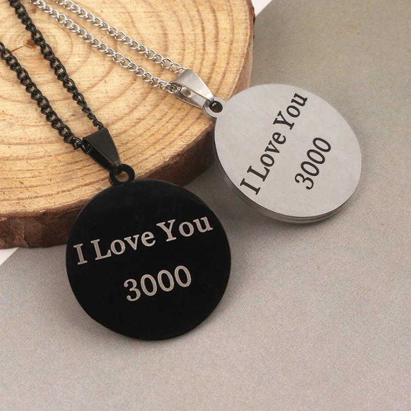 

Marvel Necklace The Avengers 4 Classic Ironman I Love you 3000 Captain America Pendant Necklaces For Men Women Fans Gift