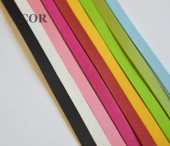

CCOR 10-50pcs DIY accessory 8mm Width*1m Length Satin Belts Fit 8MM Slide Charms DIY Keychains Wristbands